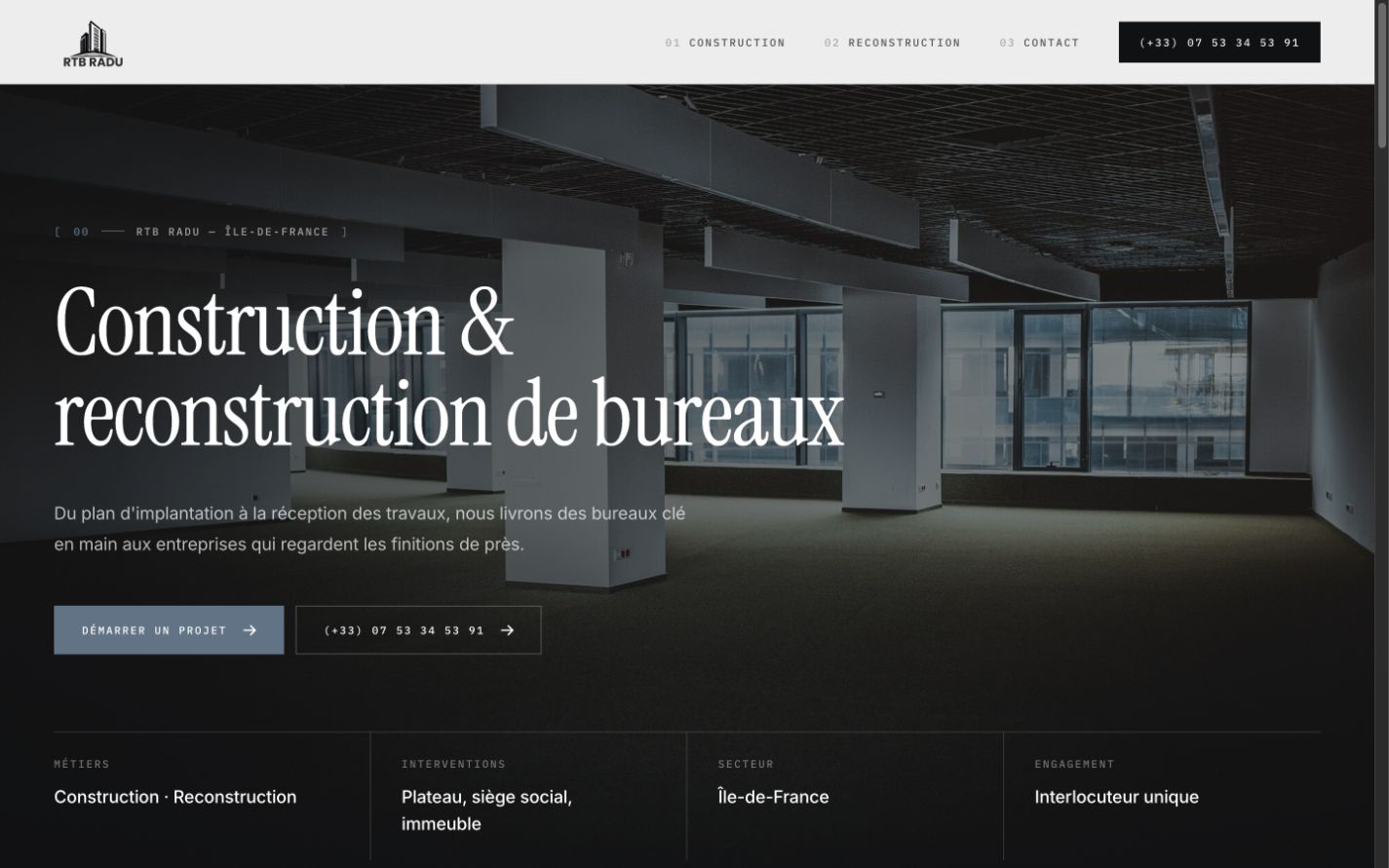 Preview of the RT Bradu website
